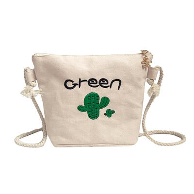 

Cactus Canvas Mini Shoulder Bag Casual Women Girls Crossbody Messenger Bags