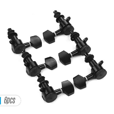 

Pack of 6 Guitar String Tuning Pegs Locking Tuners Machine Heads Knobs 3L3R for Acoustic Electric Guitars Replacement Accessories