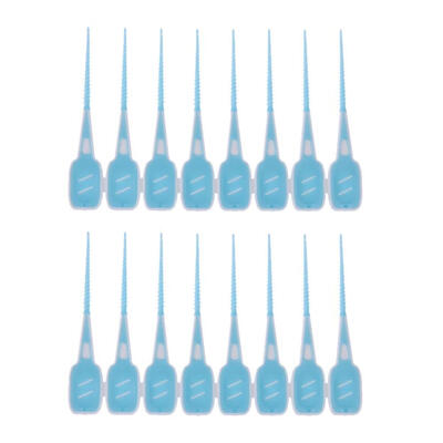 

16pcsSet Soft Silicone Dental Floss Interdental Brush Toothpicks Care Tool