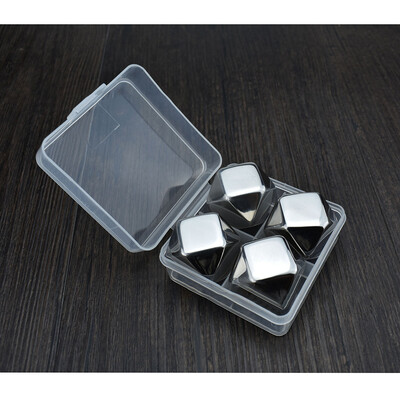 

Toponeto Stainless Steel Ice Cubes Reusable Metal Chilling Stones with Whisky Keep Cold