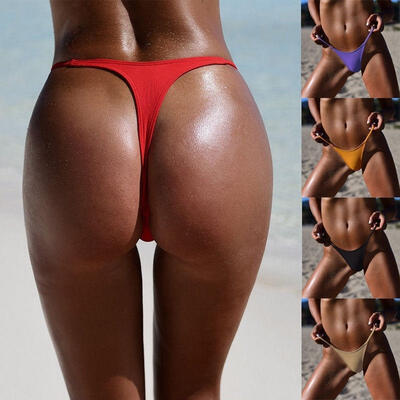 

Sexy Womens Bikini Bottom G-String Brazilian Thongs Swimwear Swimsuit Bottom Bathing Suit S-XL