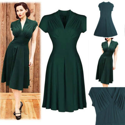 

Women Sexy V-Neck Off Shoulder Lace Formal Evening Party Dress Long Sleeve Dress