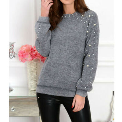 

Women Ladies Winter Long Sleeve Pullover Sweater Sweatshirt Loose Jumper Tops
