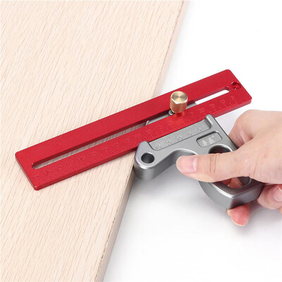 

〖Follure〗Woodworking Angle Ruler 4590 Degree Ruler Scribe Gauge Measuring Tool