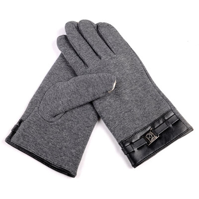 

Winter Warm Soft Full Finger Gloves Touch Screen Wrist Glove Outdoor Thermal Finger Tips Mittens for Men