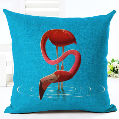 

1Pc Flamingo Pillow Case Cover Sofa Cushion Pillow Cushion Pillowcase For Home Decoration