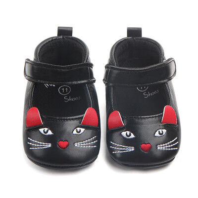 

Spring Autumn Newborn baby Cute Shoes Baby Princess Cartoon Anti-slip Soft Shoes PU Hook Animals Style Shoes for Baby 3 Color