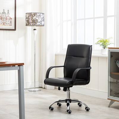 

Gobestart Fashion Casual Lift Chair Office Work Chair Beauty Salon Chair Black