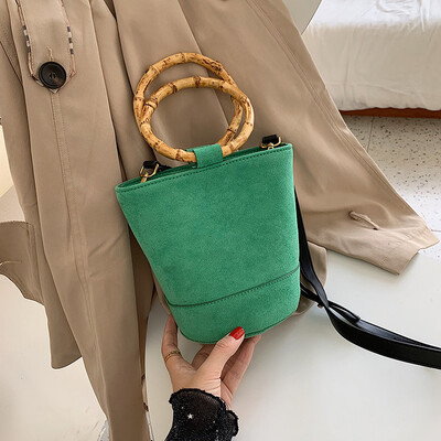 

Bag female new wild retro single back Messenger bag fashion casual portable bucket bag tide