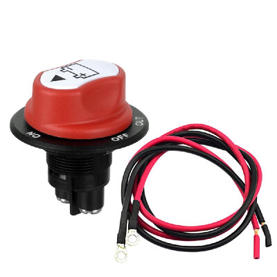 

Jtron On Off Car Battery Switch MAX 50V 50A CONT 75A INT with Connection Cable