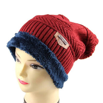 

Men Winter Warm Knitting Hat Soft Warm Knitted Cap