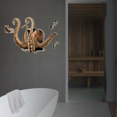 

〖Follure〗3D Large Octopus Wall Sticker Decals Boys Kids Home Living Room Bedroom Decor