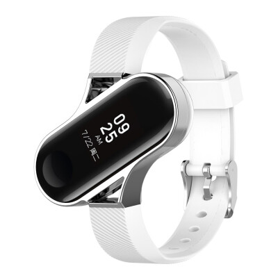 

ECSEM Band Replacement for Mi Band3 Metal Protective Shell for Xiaomi Mi Band 3 bands Smart Bracelet Accessories