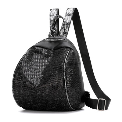 

Women Bag Sequin Shoulder Bag Fashion Ladies Backpack Student Travel Backpack