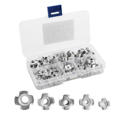 

Multifunctional 90PCS Captive T Nut Socket Screws Kits Assortment With Transparent Box Rustproof Metal For Repairing Tool