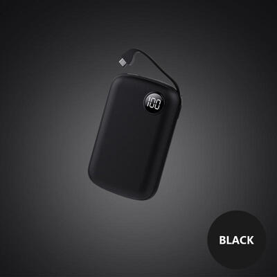 

Mini Power Bank 10000mah Thin Digital Display 21A Fast Charging 2 In1 Built-in Line Portable Charger Powerbank For Iphone Xiaom
