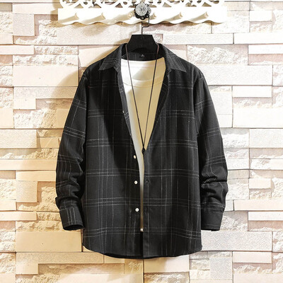 

Tailored Mens Winter Long Sleeve Button Turndown Collar Casual Top Blouse Shirts