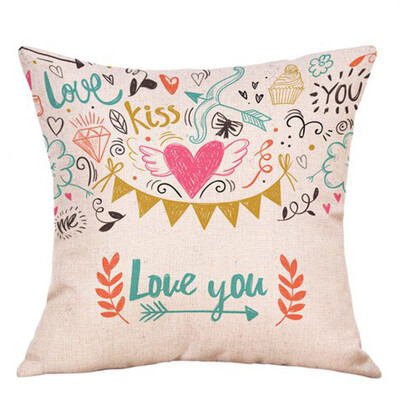 

Siaonvr Valentines Day Fashion Throw Pillow Cases Cafe Sofa Cushion Cover Home Decor