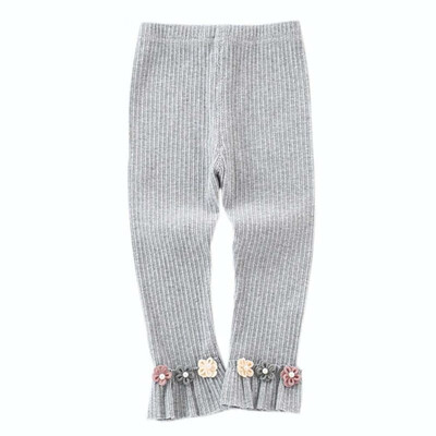 

Girls Pants Toddler Baby Girls Leggings Newborn Kids Cute Flower Stretchy Warm Trousers Princess Pants