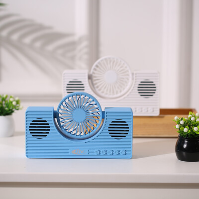 

Mini BT Speaker with Fan Wireless Phone Speaker Multi-functional Portable Sound Box Support TF Card AUX IN MP3 Player