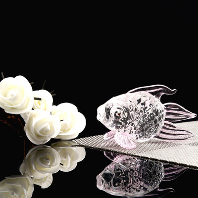 

Toponeto Crystal Goldfish Wedding Decor Paperweight Figurine Gift Crafts Home Decor
