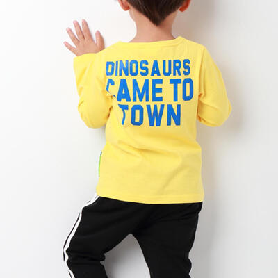 

Baby Boy Girl Long Sleeve Dinosaur Printed T Shirt Children Cotton Tee Tops