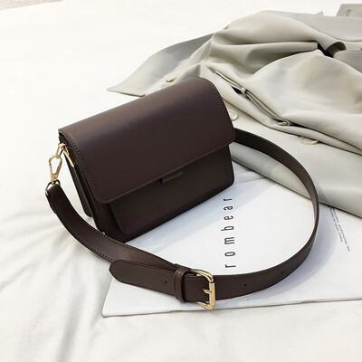 

Chic retro bag female 2019 new Korean version of the fashion simple wild autumn&winter single shoulder slung port wind small square bag