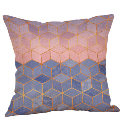 

JPGIF Geometric Printed Cotton Linen Throw Pillow Cases Sofa Cushion Cover Home Decor