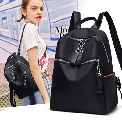 

Womens bag new Korean version of the tide fashion backpack nylon cloth ultra light travel backpack shoulder bag