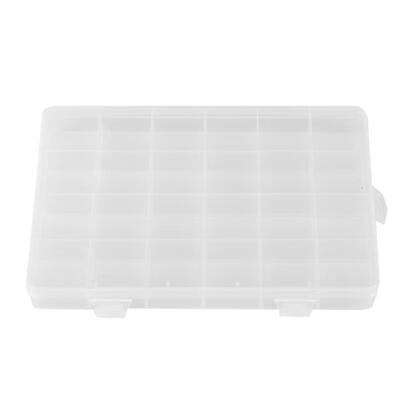 

Greensen 24 Grids Empty Clear Nail Art Decoration Rhinestone Gem Bead Container Storage Box Transparent