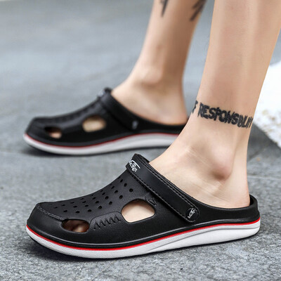 

Dongdong Shoes Men Wear Slippers Outside in Summer Anti-slip Soft Bottom Trendy Baotou Sandals&Beach Shoes