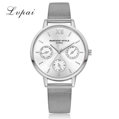 

LVPAI Watches Women Stainless Steel Bracelet Analog Quartz Watch Dropshipping Luxury Brand Casual Wristwatches Montre femme 233
