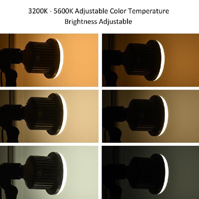 

Andoer E27 50W LED Bulb Lamp Adjustable Brightness & Color Temperature 3200K5600K with Remote Control Studio Photo Video Light AC