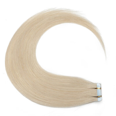 

Tape in Human Hair Extensions Highlight Balayage Long Straight Skin Weft Glue in Hairpieces Invisible Double Sided Tape