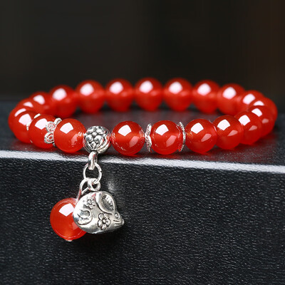 

Zodiac bracelet red female models wild fashion bracelets