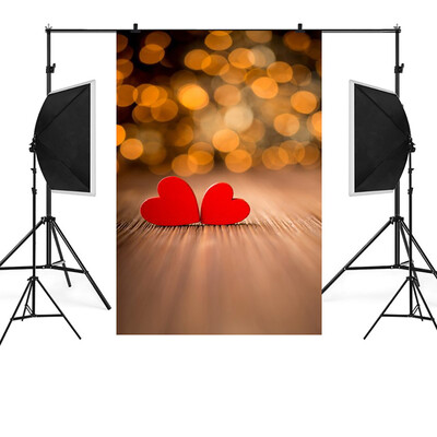 

Toponeto Valentines Day Love Heart Photography Backdrop Vinyl Photo Background Prop Gift