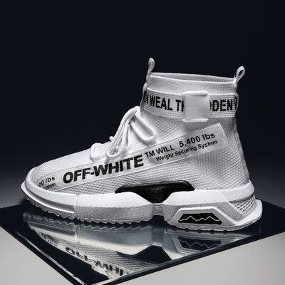 

Spiritual society guys mens shoes Korean version of the trend of mens shoes casual wild shoes white shoes high to help canvas tide shoes