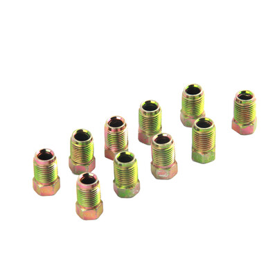 

10PCSSet 10 x 1mm Metal Male Short Brake Tube Screw Nuts Replacement for 316 Inch Tube Braking Metrics