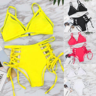 

US Sexy Womens Padded Bikini Set Beach Swimsuit Bathing Suit Swimwear Beachwear