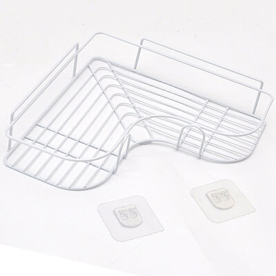 

Bathroom punch-free corner fixtures wrought iron storage rack kitchen tripod