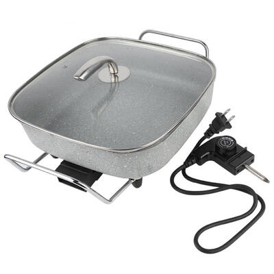 

Greensen Multi-functional Medical Stone Square Pot Electric Pan Hot Pot for Household