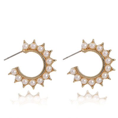 

Fashion Geometric Pearl Ball Small Earrings For Women Jewelry Accessories