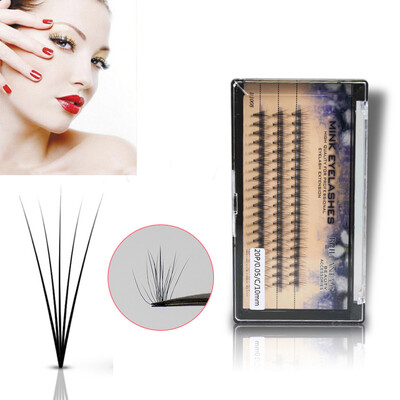 

〖Follure〗1Box 81012mm Thick Long Cross Party False Eyelashes Black Band Fake Eye Lashes