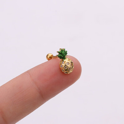 

1Pc Cz Cartilage Stud Moon Star Heart Cross Flower Crown Helix Piercing Tragus Stud Conch Earring