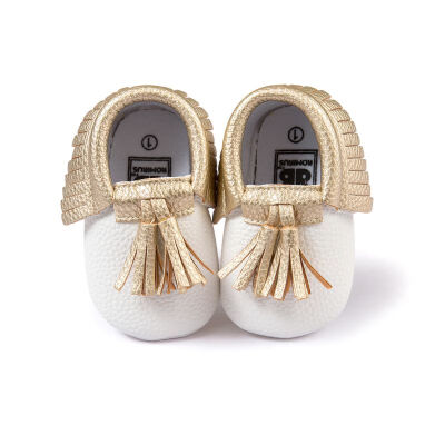 

Baby Shoes Multicolor Toddler Girls Boys Crib Shoes First Walkers 2018 New Newborn Tassel Soft Soled Prewalker Sneakers 0-18M