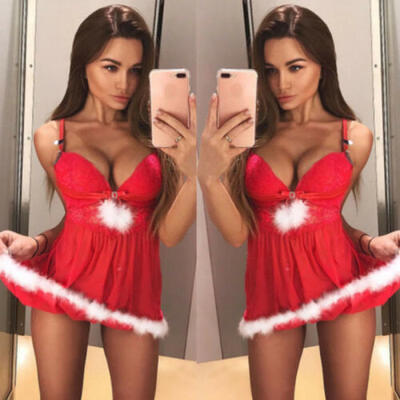 

Womens New Short Christmas Xmas Sexy Lingerie Sleepwear Underwear Fancy Dress