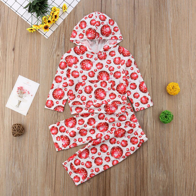

Toddler Kids Baby Girls Long Sleeve Christmas Snowdome Print TopsPants Outfits