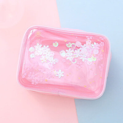 

〖Follure〗Waterproof Quicksand Cosmetic Bag Ins Style Net Red Portable Storage Bag
