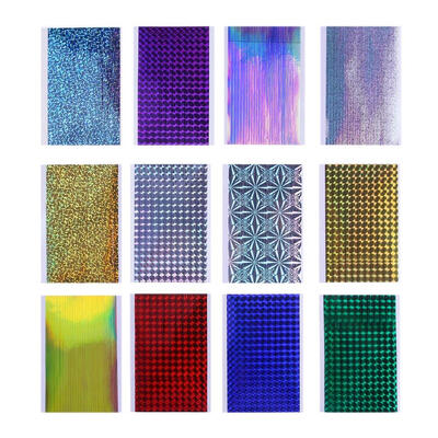 

12pcsSet 3D DIY Stripe Adhesive Nail Art Stickers Fingernail Manicure Tool