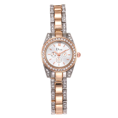 

Wish hot room gold-encrusted ladies quartz watch girl casual stainless steel wild explosion watch